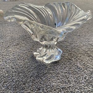 Mikasa Clear Glass Art Bowl